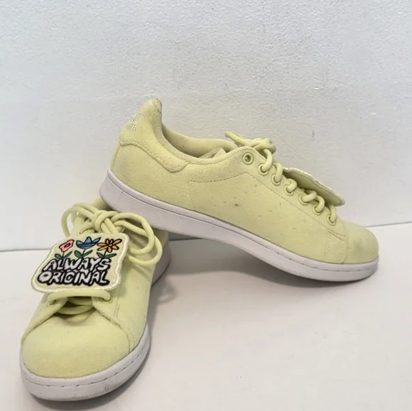 Adidas Stan Smith Always Original Yellow Floral Sneakers Women’s Sz 7 - Picture 7 of 16